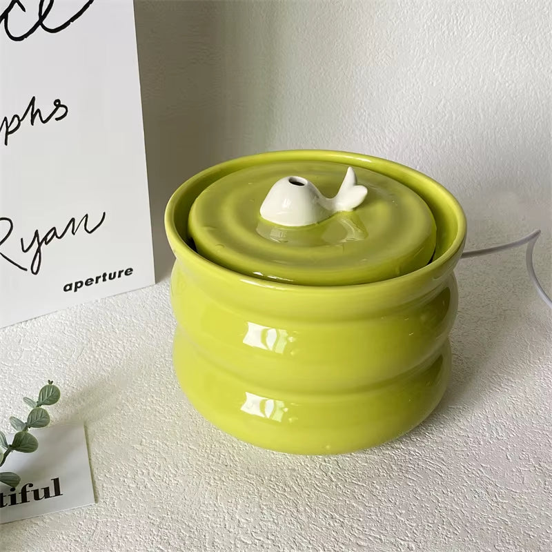 Cat Automatic Water Fountain Small Dogs Water Dispenser USB Charging Pet Drinking Supplies 800Ml Height 10Cm Wide 14.2Cm