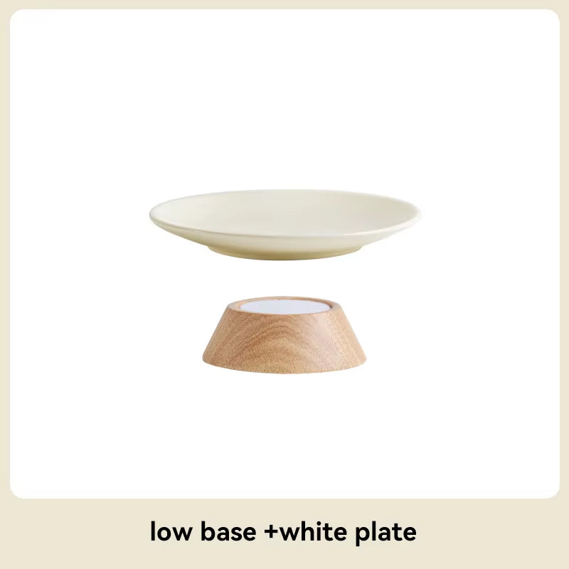 Cat Ceramic Bowl Puppy Dogs Food Water Dish Bowls Pet Elevated Canned Snacks Dining Plate Cats Small Dogs Feeding Supplies