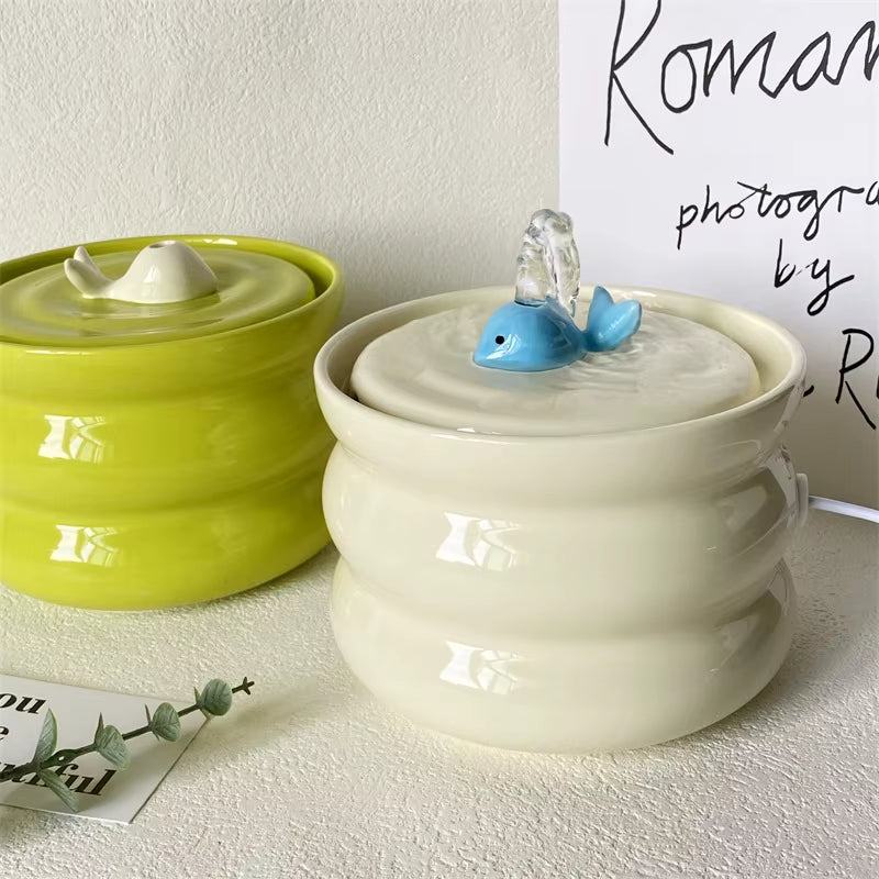 Cat Automatic Water Fountain Small Dogs Water Dispenser USB Charging Pet Drinking Supplies 800Ml Height 10Cm Wide 14.2Cm