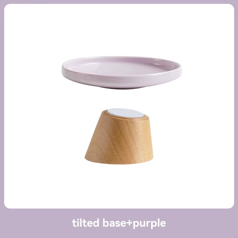 Cat Ceramic Bowl Puppy Dogs Food Water Dish Bowls Pet Elevated Canned Snacks Dining Plate Cats Small Dogs Feeding Supplies