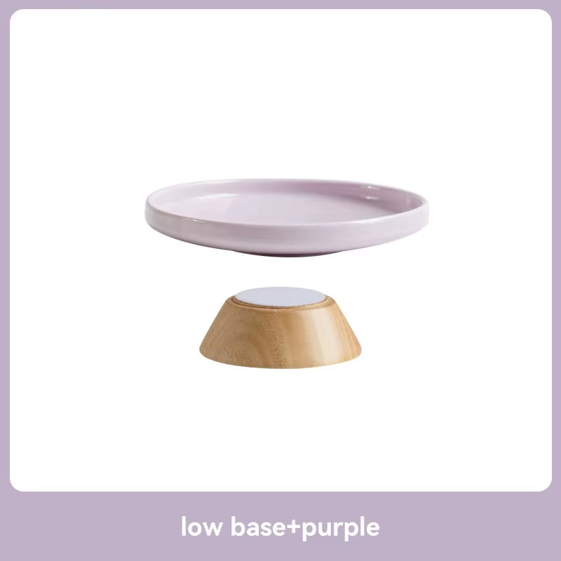 Cat Ceramic Bowl Puppy Dogs Food Water Dish Bowls Pet Elevated Canned Snacks Dining Plate Cats Small Dogs Feeding Supplies