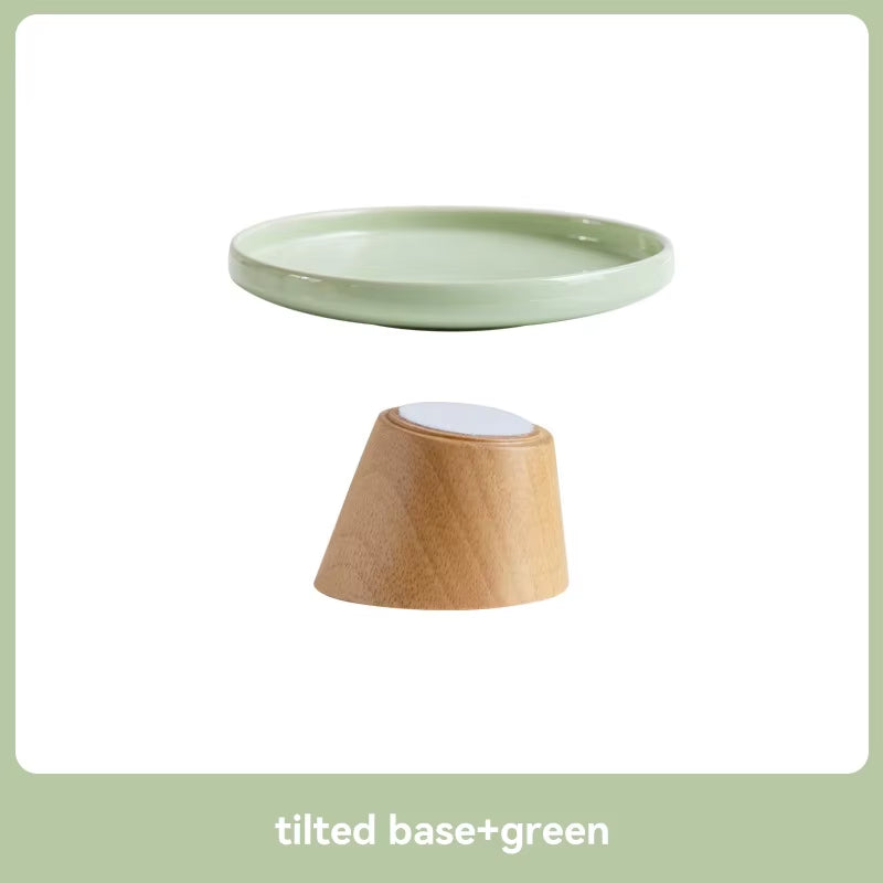 Cat Ceramic Bowl Puppy Dogs Food Water Dish Bowls Pet Elevated Canned Snacks Dining Plate Cats Small Dogs Feeding Supplies