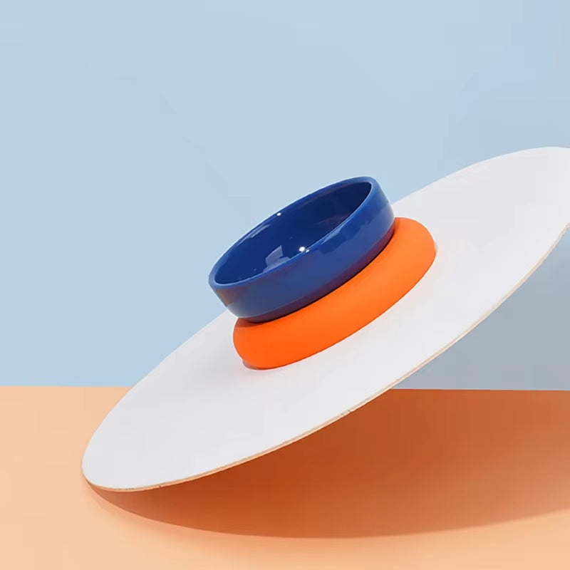 Cat Ceramic Bowl with Silica Gel Mat Pet Non-Slip Food Water Feeding Bowls Small Dogs Drink Eat Supplies Puppy Cats Feeders