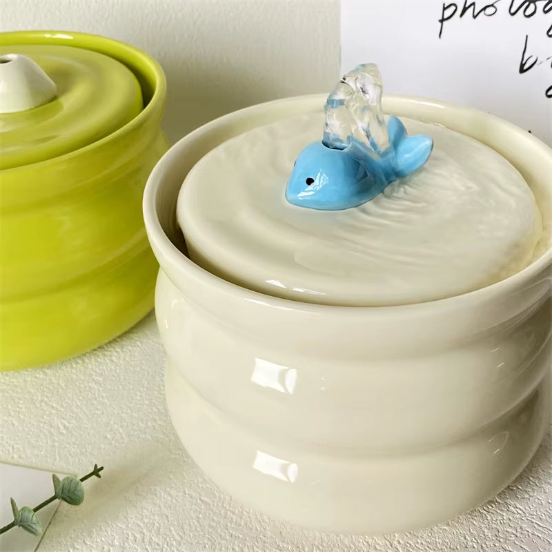 Cat Automatic Water Fountain Small Dogs Water Dispenser USB Charging Pet Drinking Supplies 800Ml Height 10Cm Wide 14.2Cm