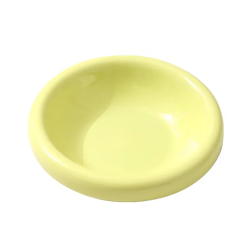Cat Ceramic Bowl Small Dogs Food Water Dining Bowl Non Slip Macaron Colored Bowl