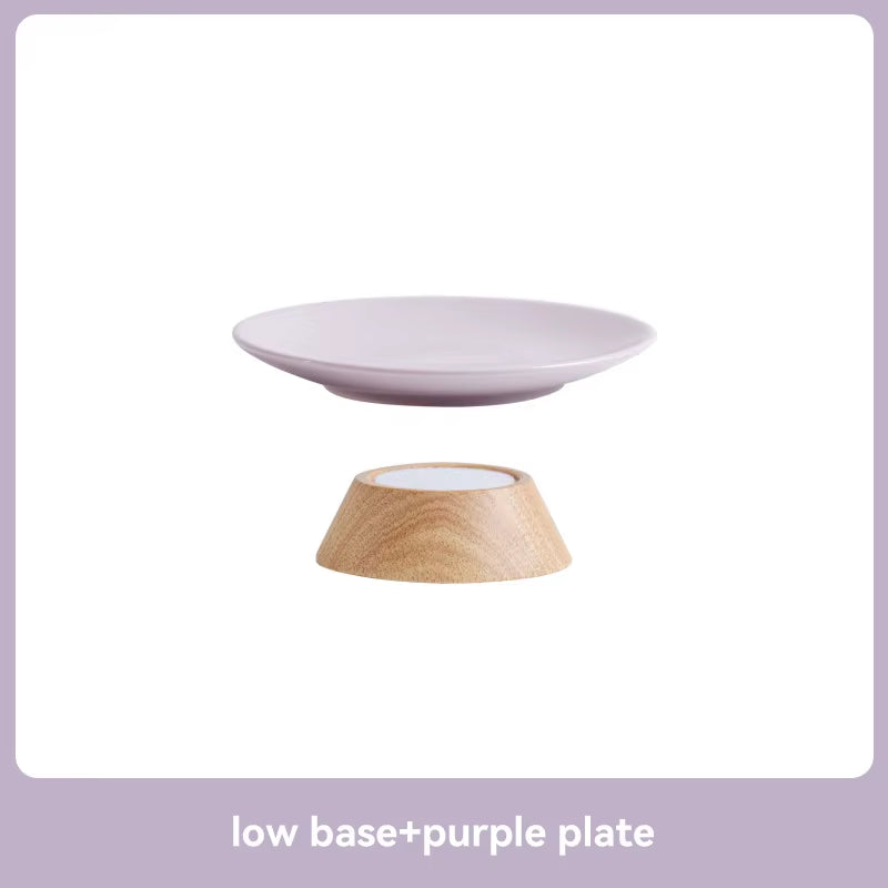 Cat Ceramic Bowl Puppy Dogs Food Water Dish Bowls Pet Elevated Canned Snacks Dining Plate Cats Small Dogs Feeding Supplies