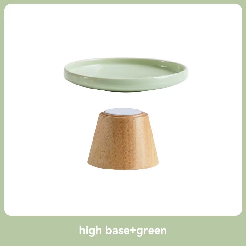 Cat Ceramic Bowl Puppy Dogs Food Water Dish Bowls Pet Elevated Canned Snacks Dining Plate Cats Small Dogs Feeding Supplies