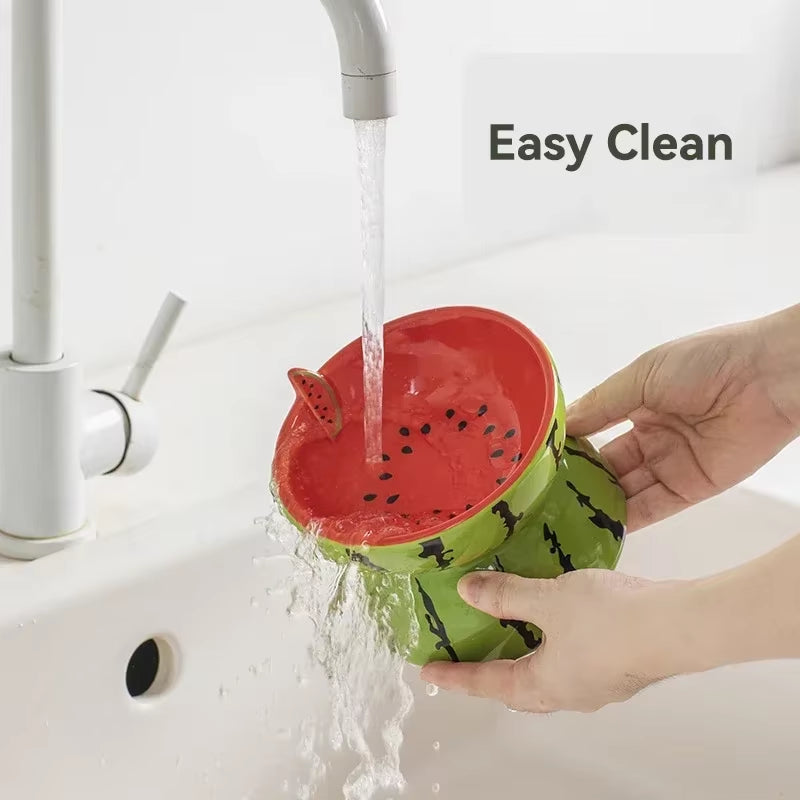 Elevated Fruit-Inspired Ceramic Pet Bowl – Tilted Neck-Friendly Design, Anti-Slip, Cats and Small Dogs Food and Water Bowls Set