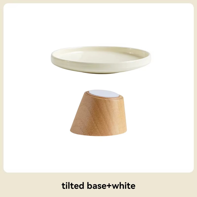 Cat Ceramic Bowl Puppy Dogs Food Water Dish Bowls Pet Elevated Canned Snacks Dining Plate Cats Small Dogs Feeding Supplies